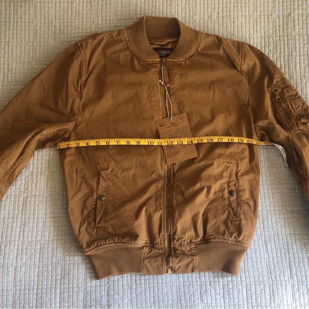 Schott NYC Tan Bomber Jacket - Picture 8 of 9